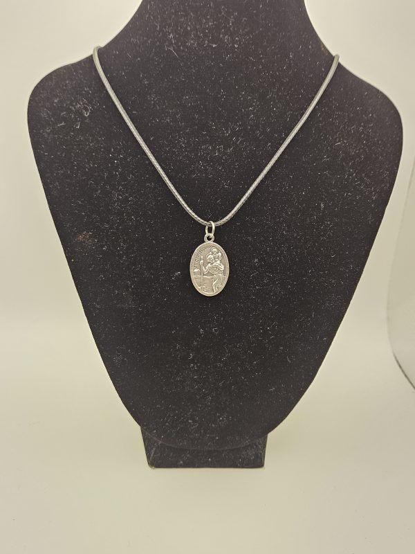 St. Christopher Travel Necklace (oval)